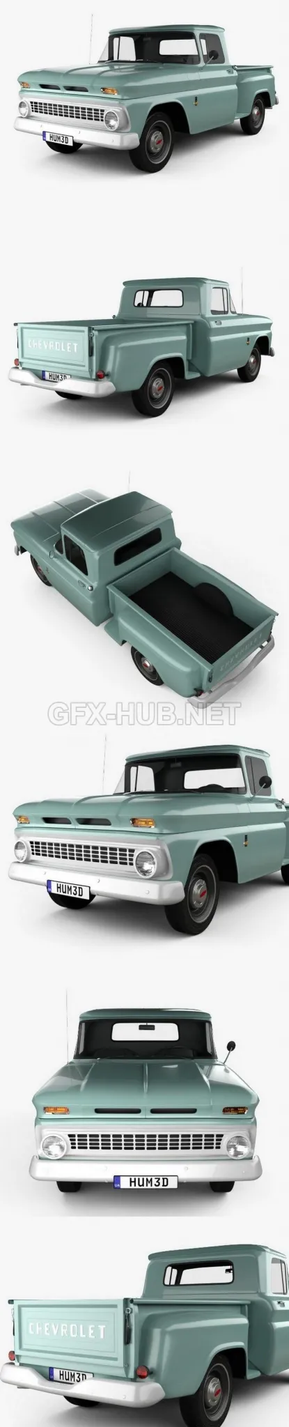 CAR – Chevrolet C10 (K10) 1963  3D Model