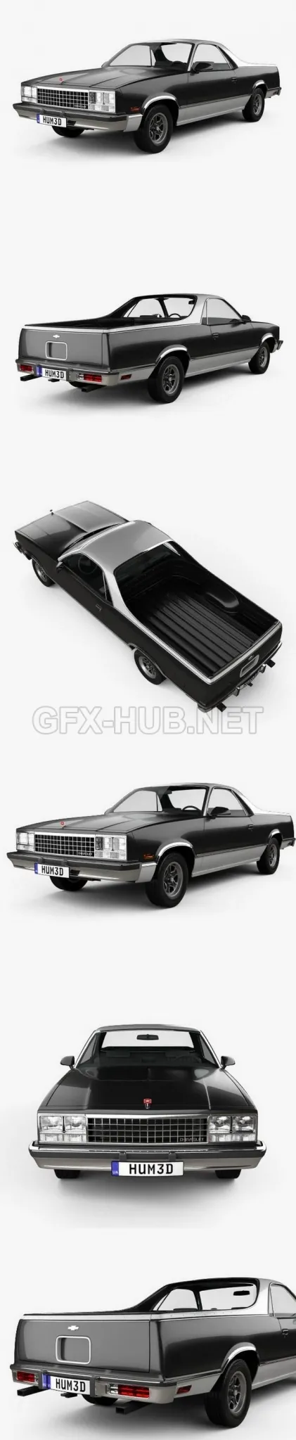 CAR – Chevrolet El Camino 1982  3D Model