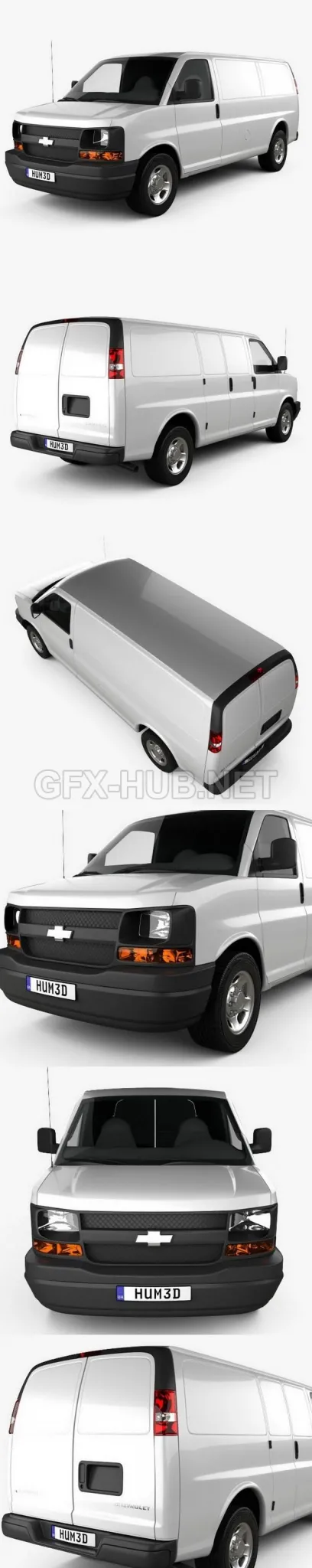 CAR – Chevrolet Express Panel Van 2003  3D Model