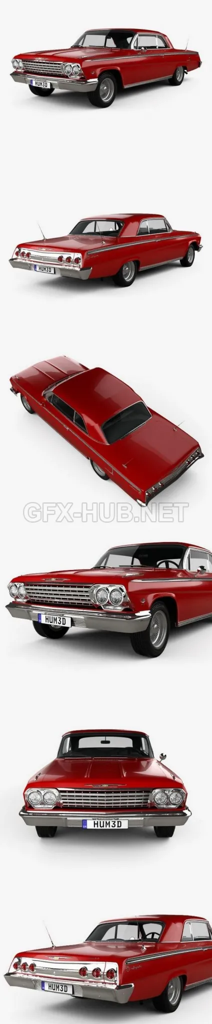 CAR – Chevrolet Impala SS 409 1962  3D Model
