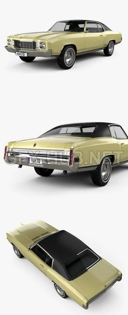 CAR – Chevrolet Monte Carlo 1972  3D Model