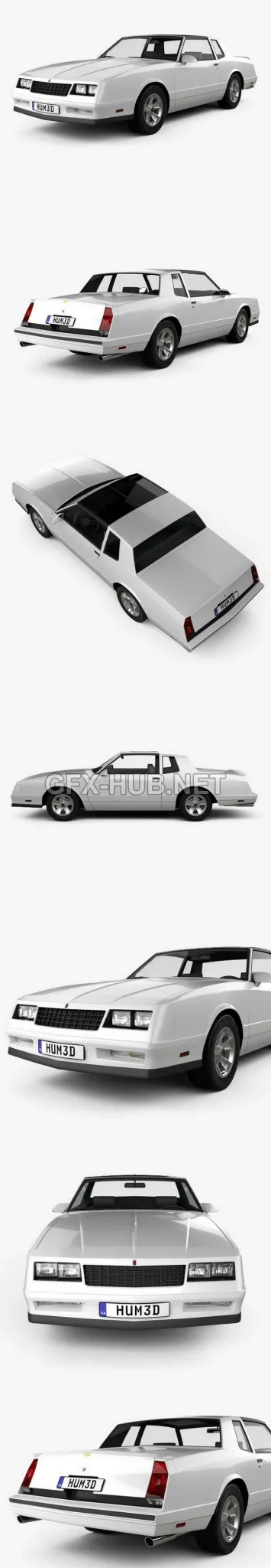 CAR – Chevrolet Monte Carlo SS 1986  3D Model
