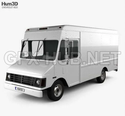 CAR – Chevrolet P30 Van 1995 3D Model