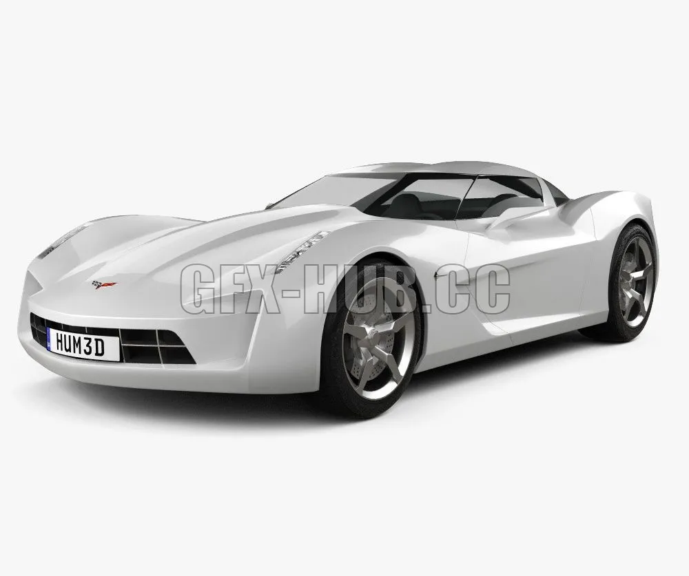 CAR – Chevrolet Stingray concept 2009 3D Model
