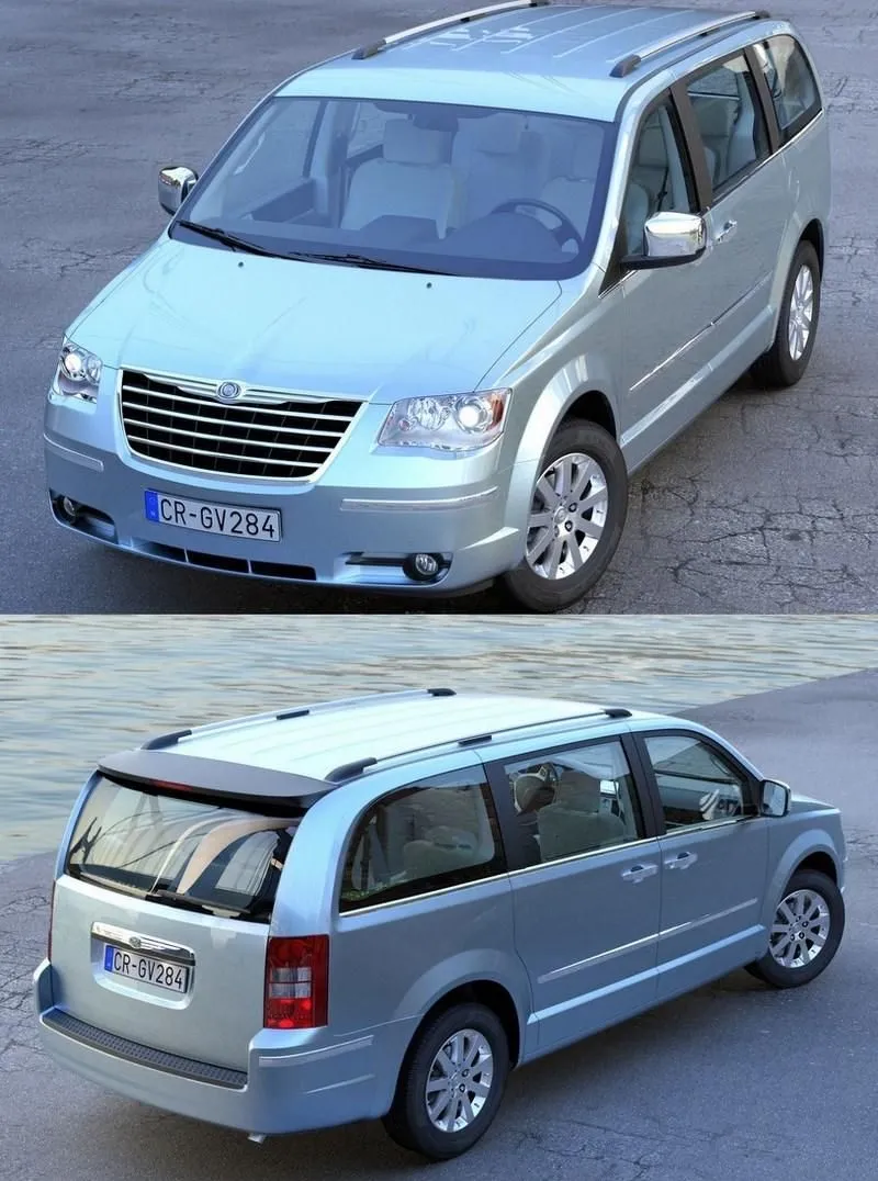 CAR – Chrysler Grand Voyager 2010 3D Model