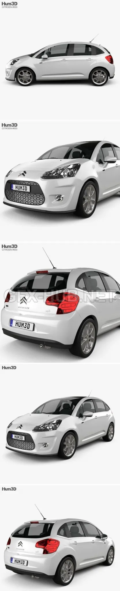 CAR – Citroen C3 2010  3D Model