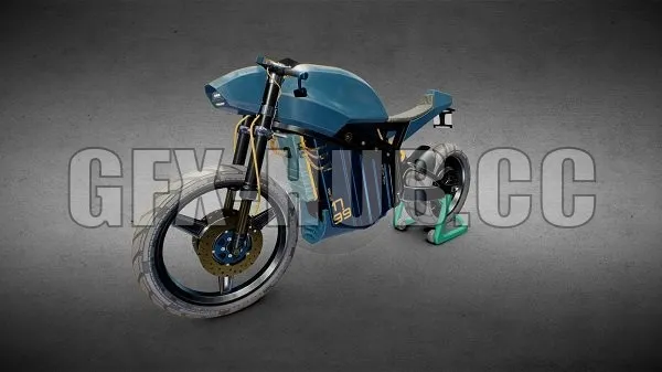 PBR Game 3D Model – Electric Motorcycle by Studio 1799