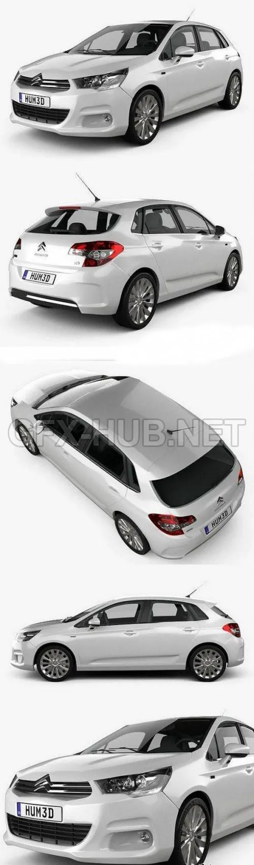 CAR – Citroen C4 2011  3D Model
