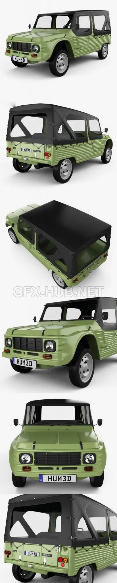 CAR – Citroen Mehari 1968  3D Model
