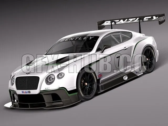 CAR – Coupe Bentley Continental GT3 2014 RaceCar 3D Model