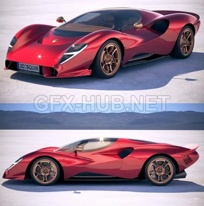 CAR – De Tomaso P72 2020 3D Model