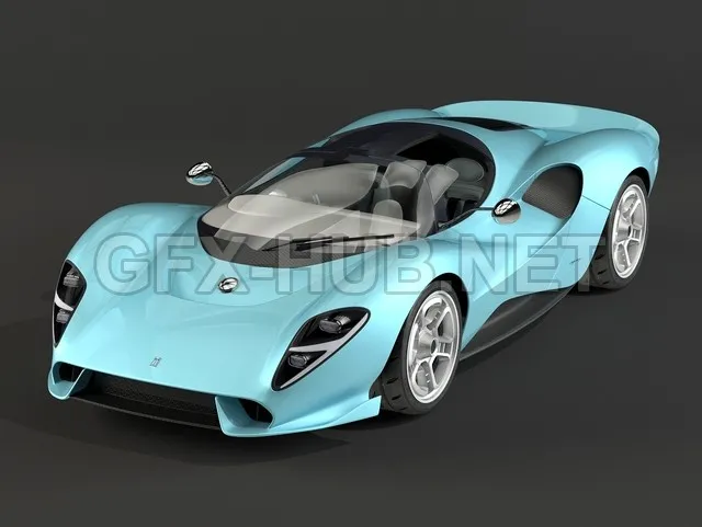 CAR – De Tomaso P72  3D Model