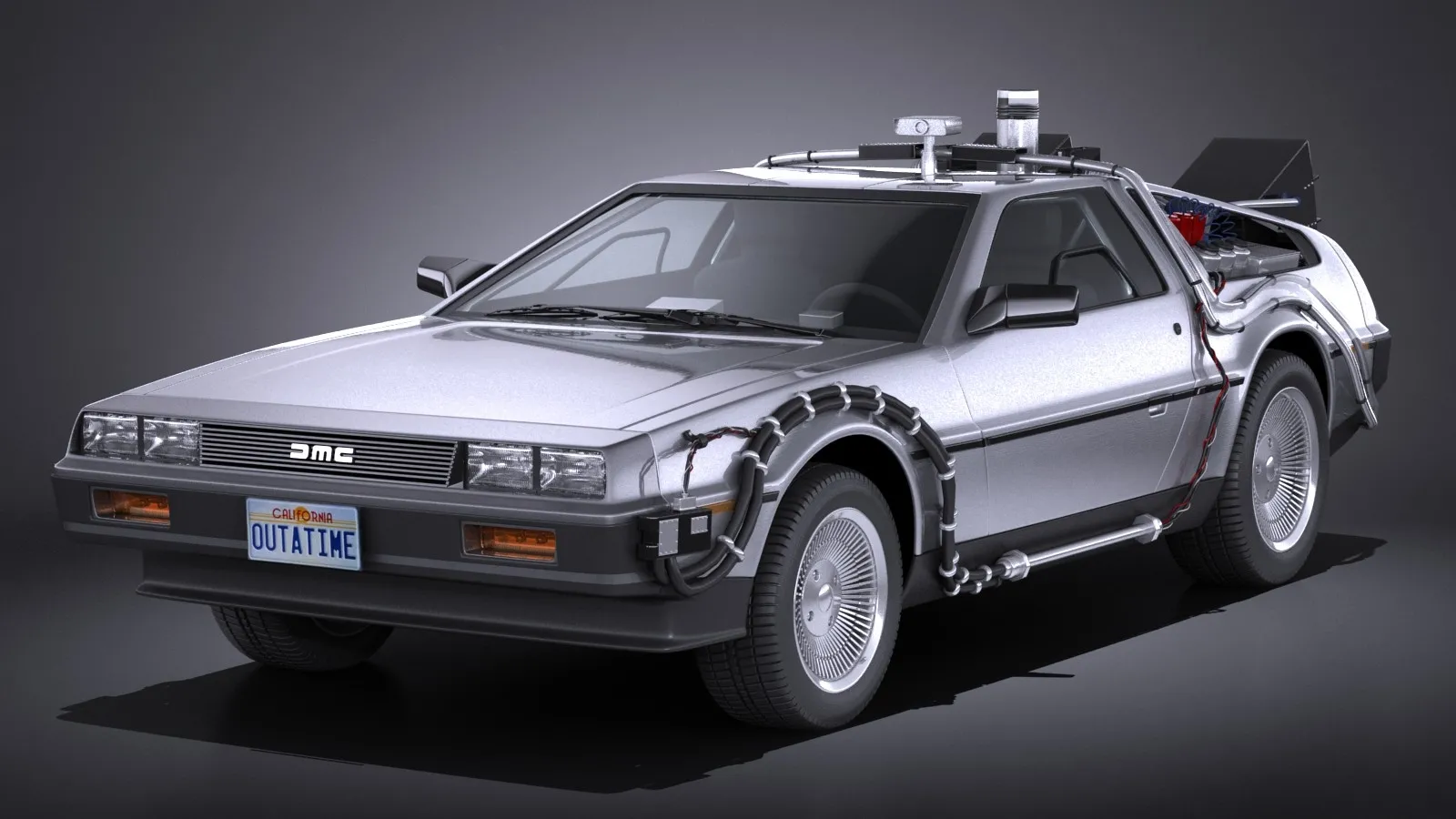 CAR – Delorean DMC-12 Back To The Future Episode 1 3D Model