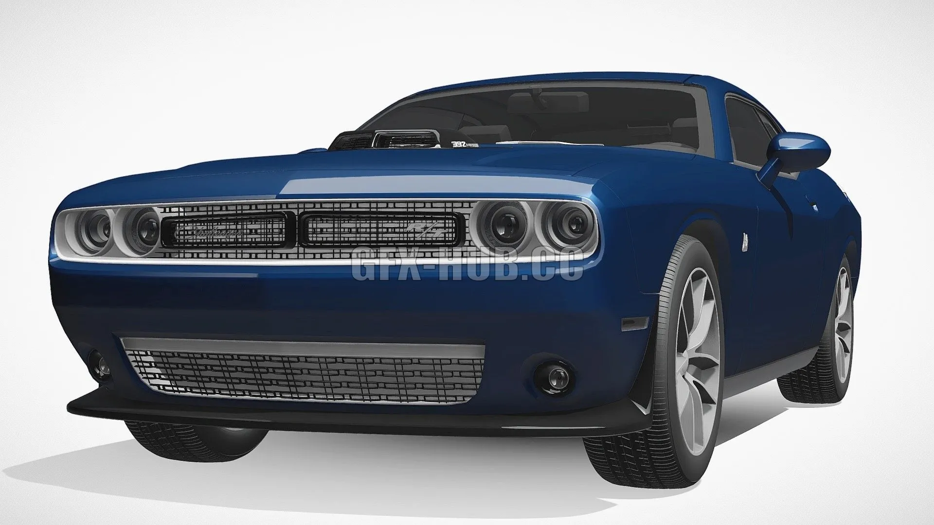 CAR – Dodge challenger 392 Hemi Scat Pack Shaker LC (Blender) 3D Model