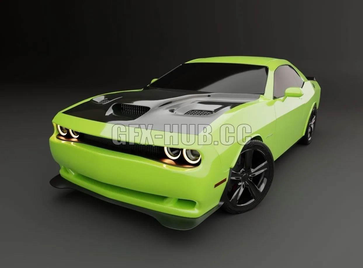 CAR – Dodge challenger hellcat 3D Model