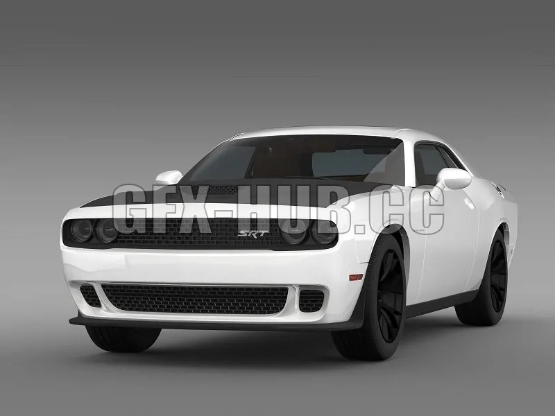 CAR – Dodge Challenger SRT Hellcat Supercharged LC 2015 3D Model