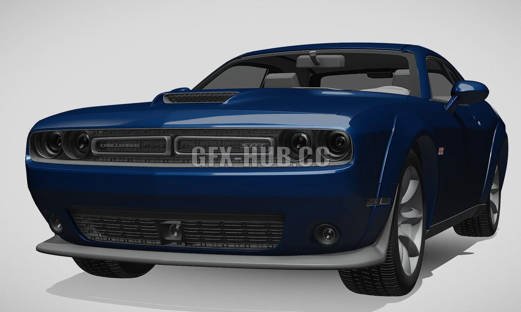 CAR – Dodge Challenger SRT Widebody 2017 3D Model