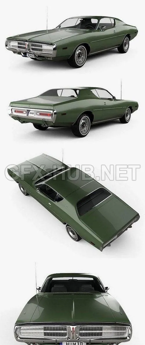 CAR – Dodge Charger 1972 3D Model