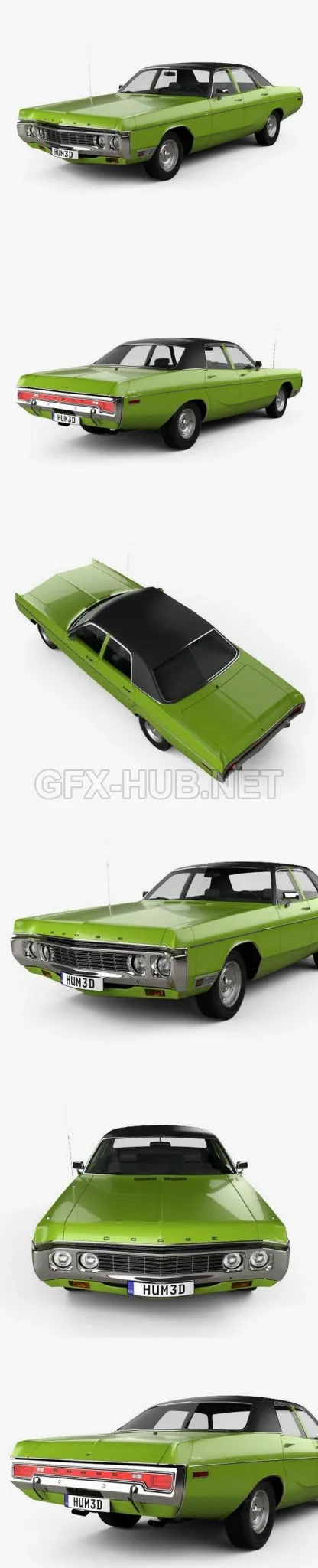 CAR – Dodge Polara Hardtop Coupe 1970  3D Model