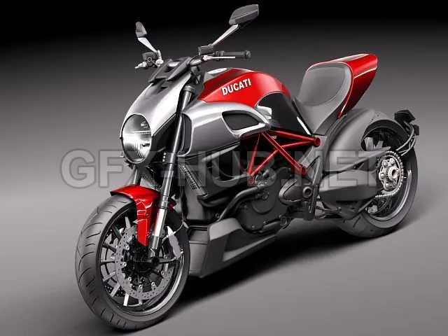 CAR – Ducati Diavel 2011 3D Model