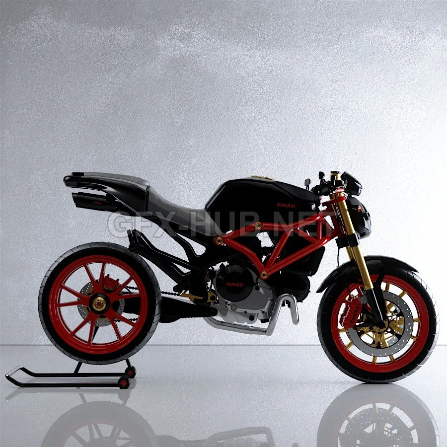 CAR – Ducati Monster 896 3D Model