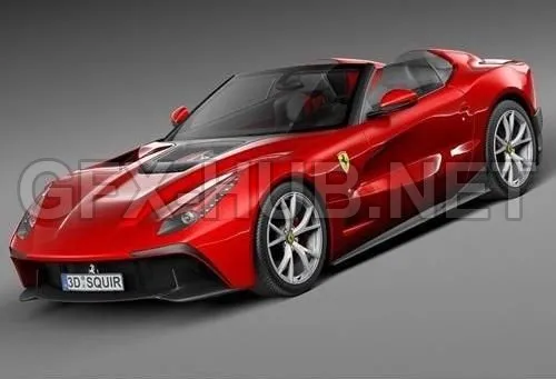 CAR – Ferrari F12 TRS Roadster 2014 3D Model