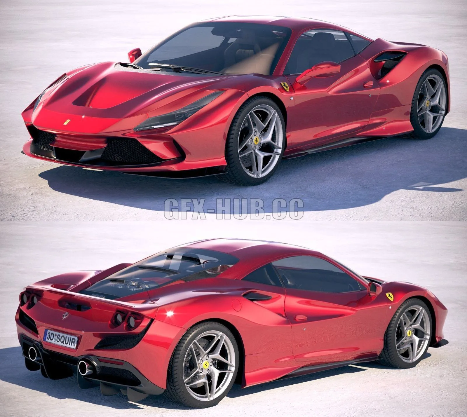 CAR – Ferrari F8 Tributo 2020 sportcar 3D Model