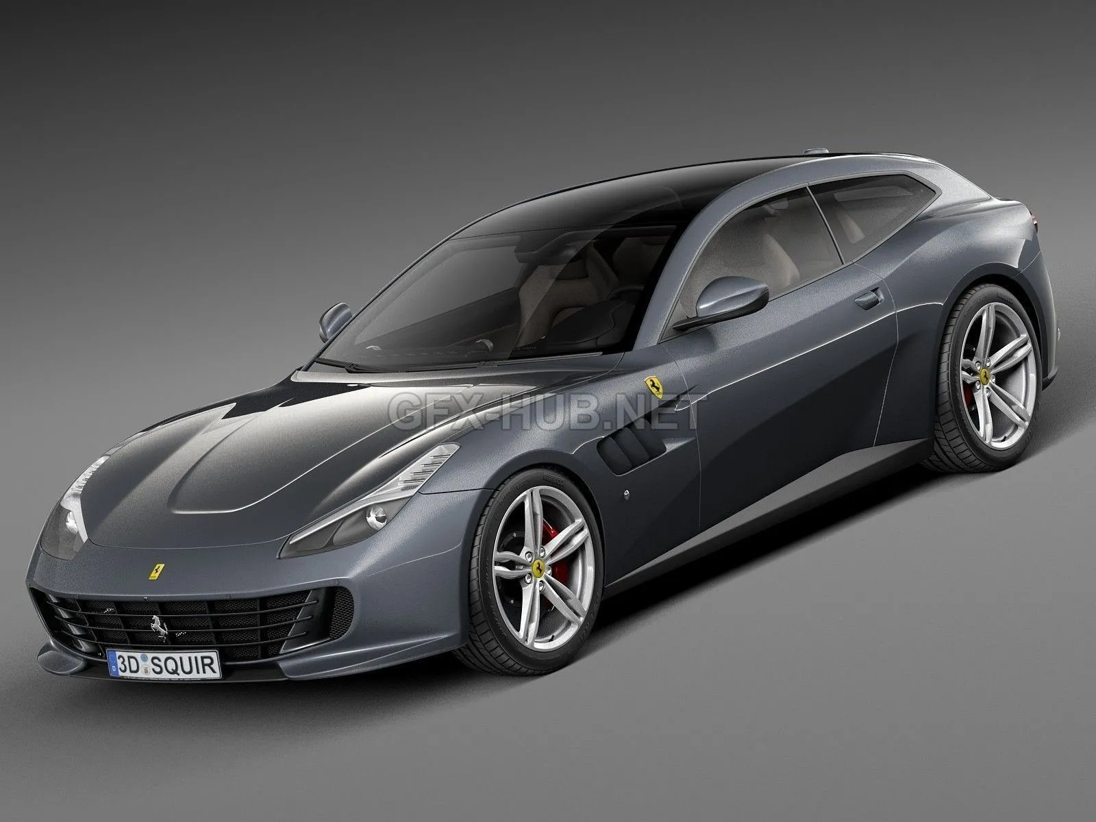 CAR – Ferrari GTC4 Lusso 2017 3D Model