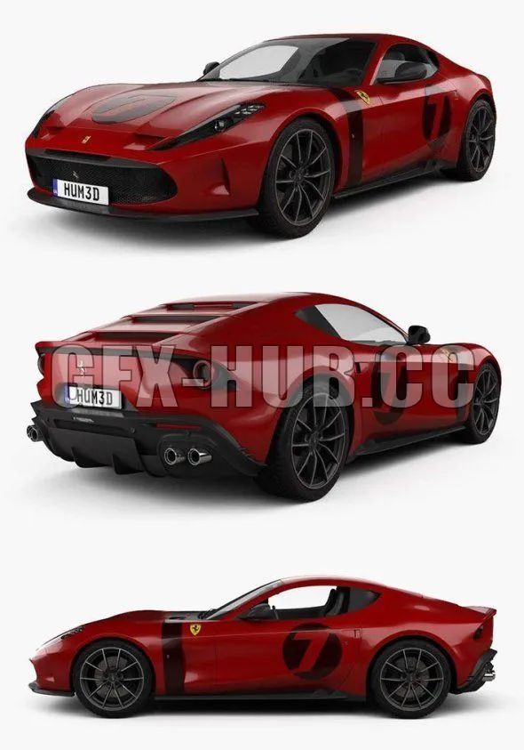 CAR – Ferrari Omologata 2020 3D Model