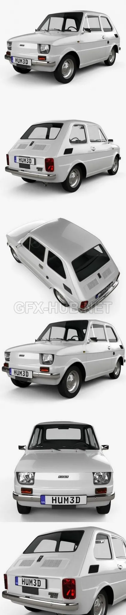 CAR – Fiat 126 1976  3D Model