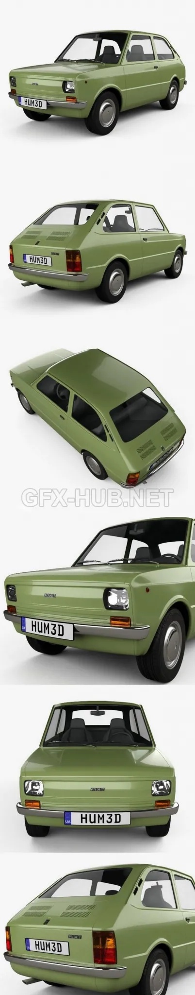 CAR – Fiat 133 1977  3D Model
