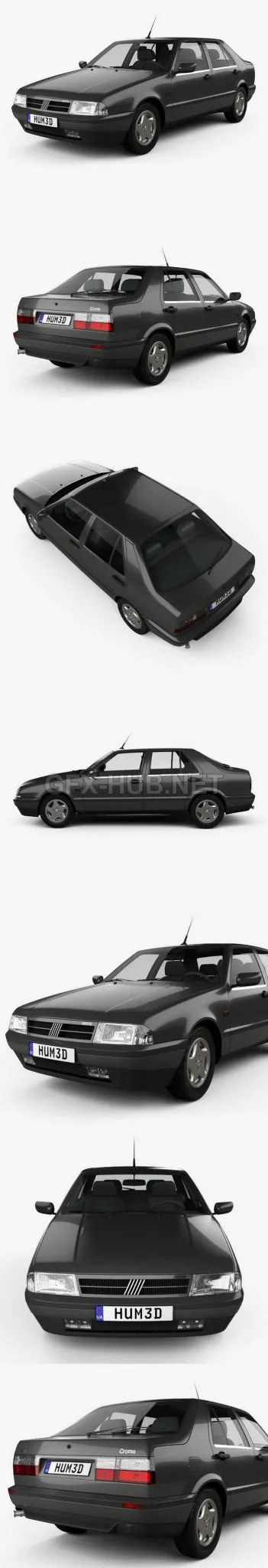 CAR – Fiat Croma (154) 1993  3D Model
