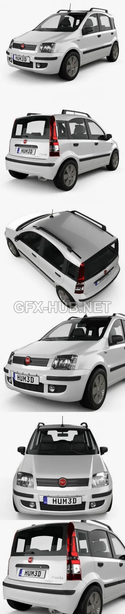 CAR – Fiat Panda 2011  3D Model