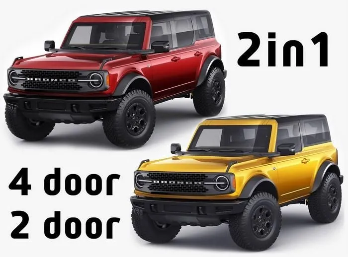 CAR – Ford Bronco 2021 4-door and 2-door 3D Model