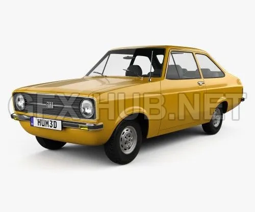 CAR – Ford Escort (EU) 1975  3D Model