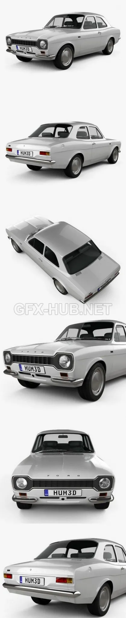 CAR – Ford Escort RS1600 1970  3D Model