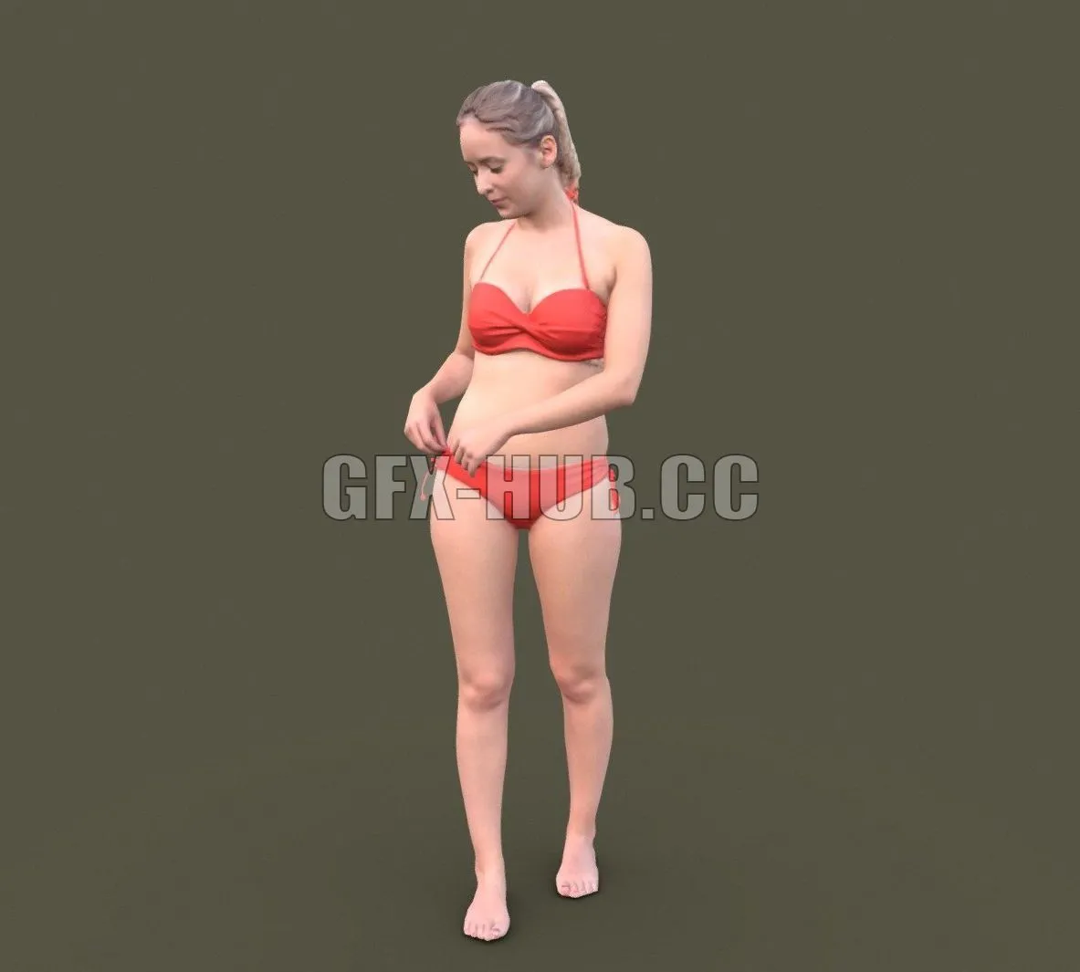 PBR Game 3D Model – Elena 10454
