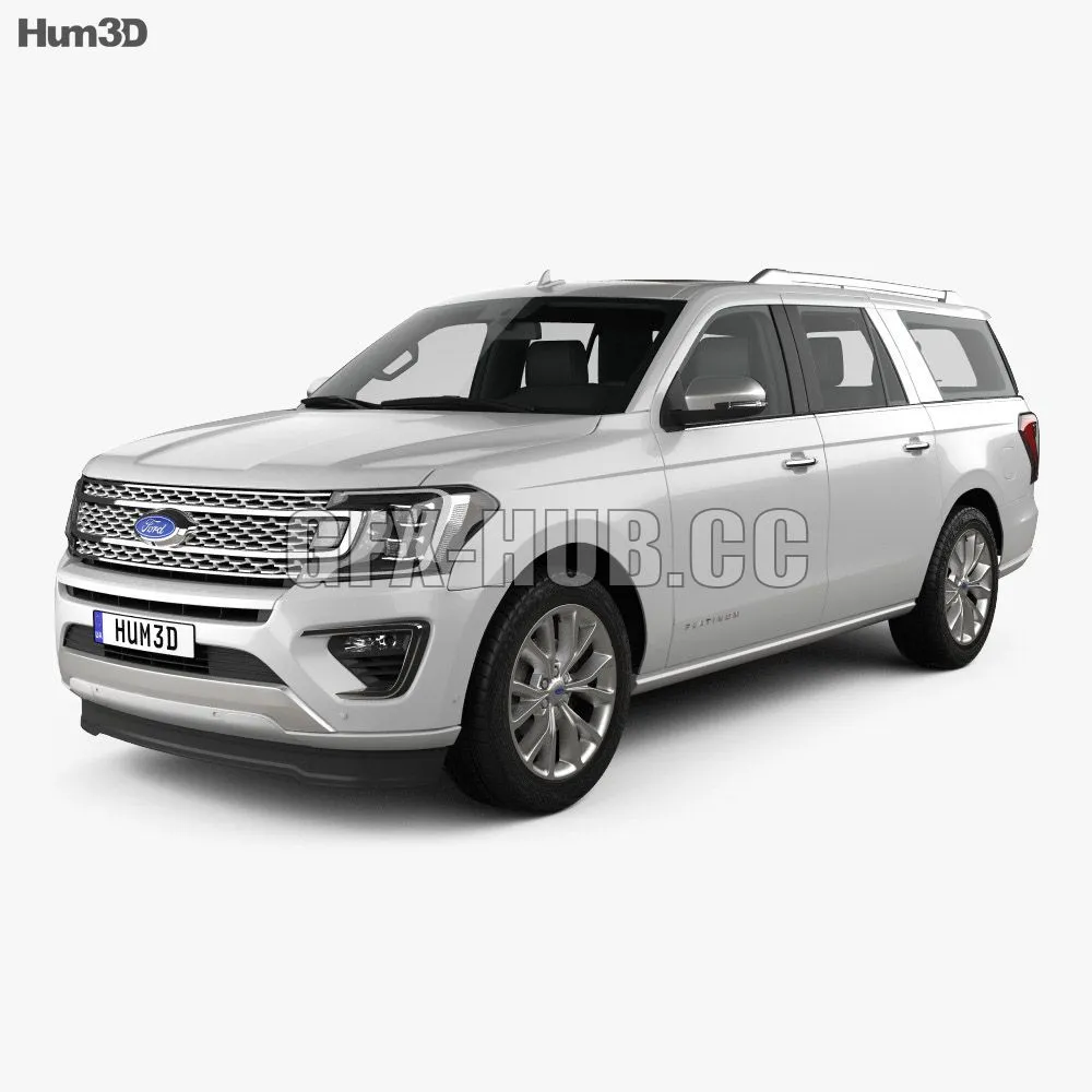 CAR – Ford Expedition MAX Platinum 2020 3D Model