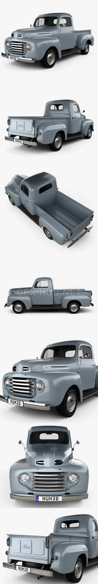 CAR – Ford F-1 Pickup 1948  3D Model