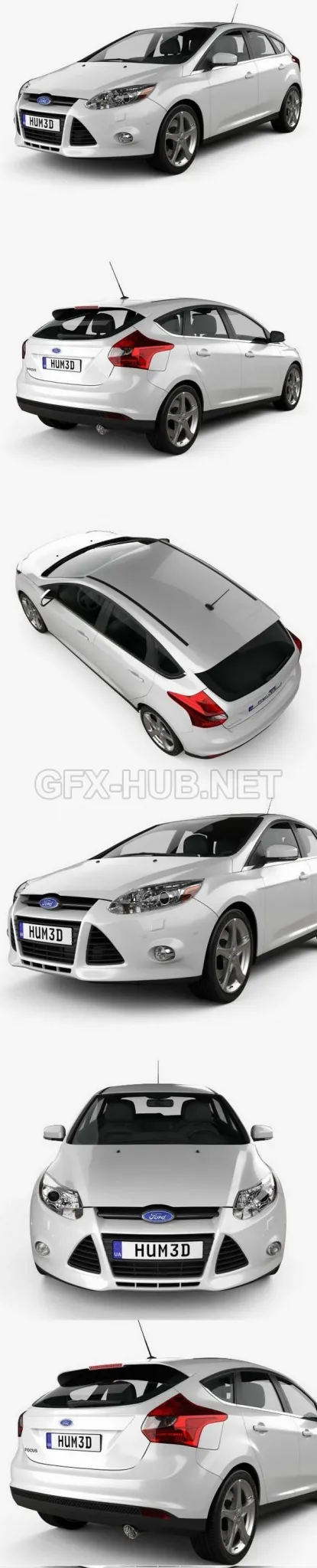 CAR – Ford Focus Hatchback 2011  3D Model