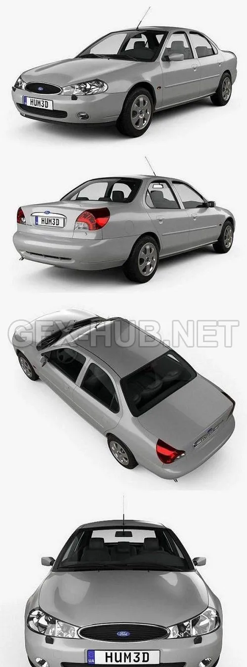 CAR – Ford Mondeo sedan 1996 3D Model