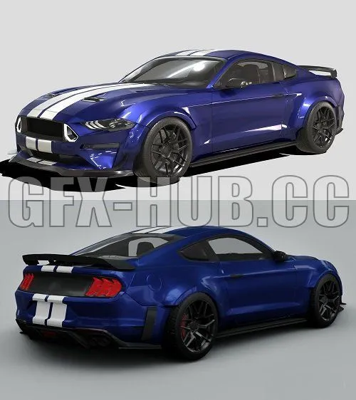 CAR – Ford Mustang RTR SPEC 5 2020 3D Model