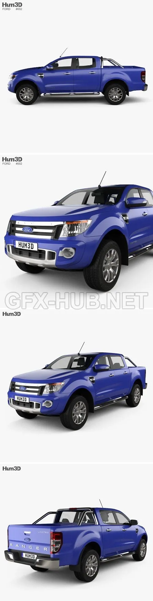 CAR – Ford Ranger 2011  3D Model