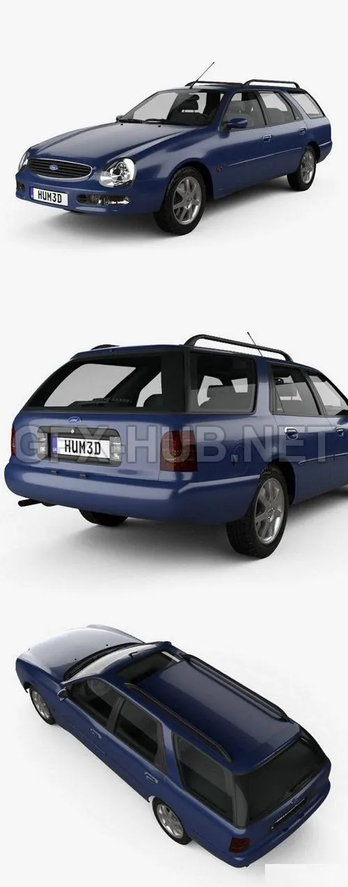 CAR – Ford Scorpio wagon 1994  3D Model