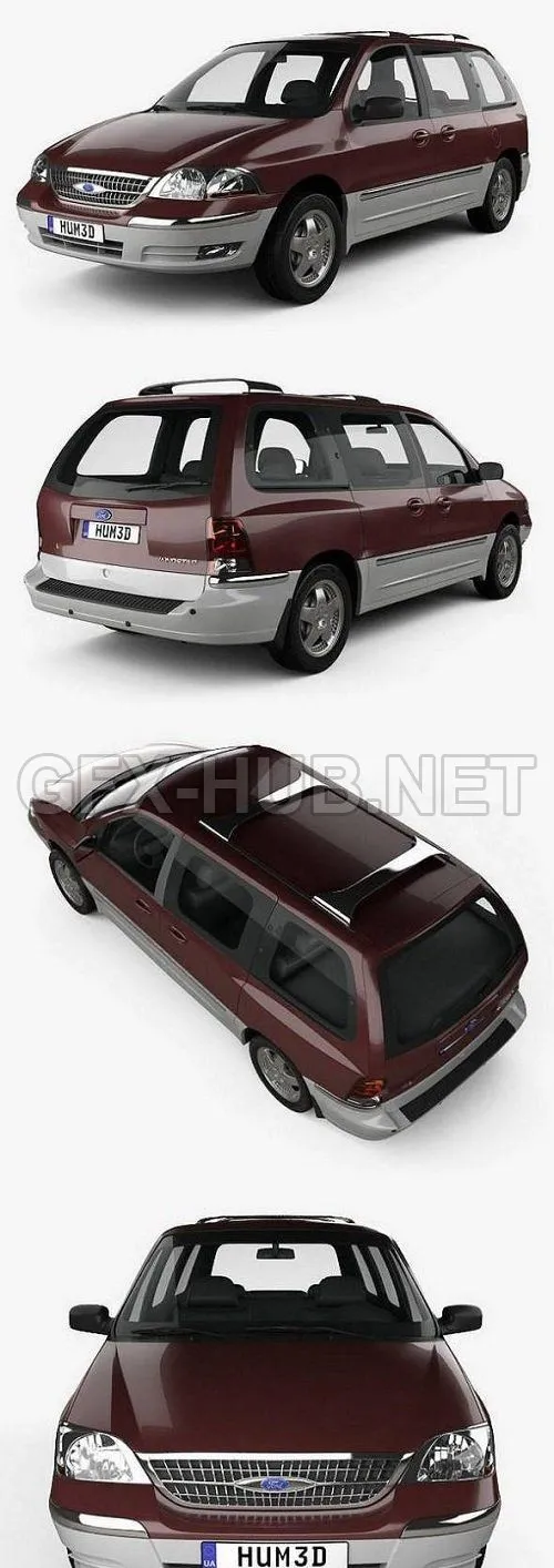 CAR – Ford Windstar 1999 3D Model