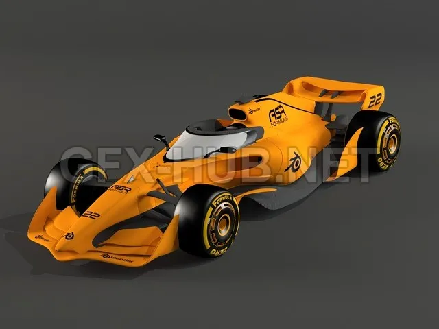 CAR – Formula 1 2050 Concept  3D Model