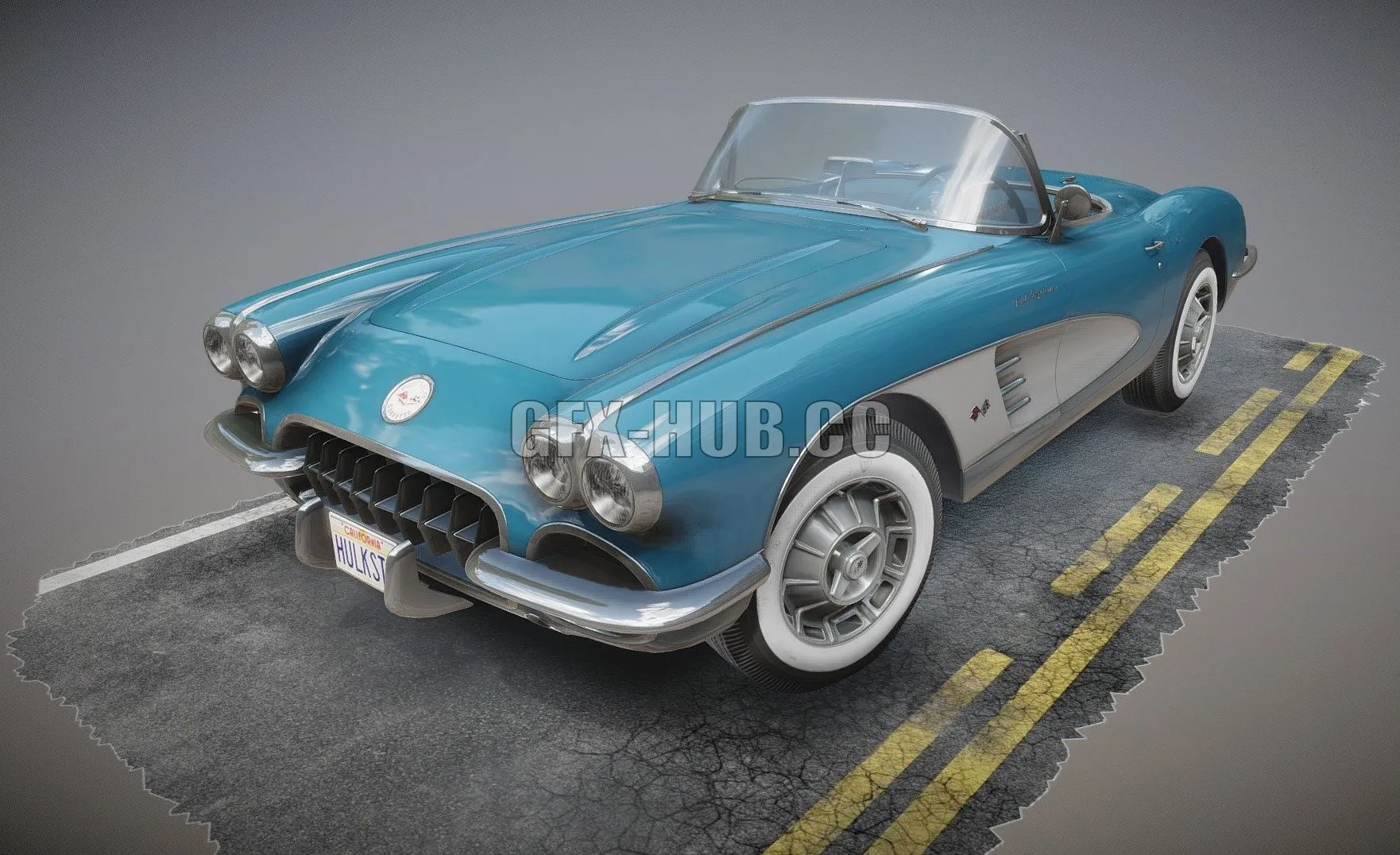CAR – Generic american roadster 3D Model