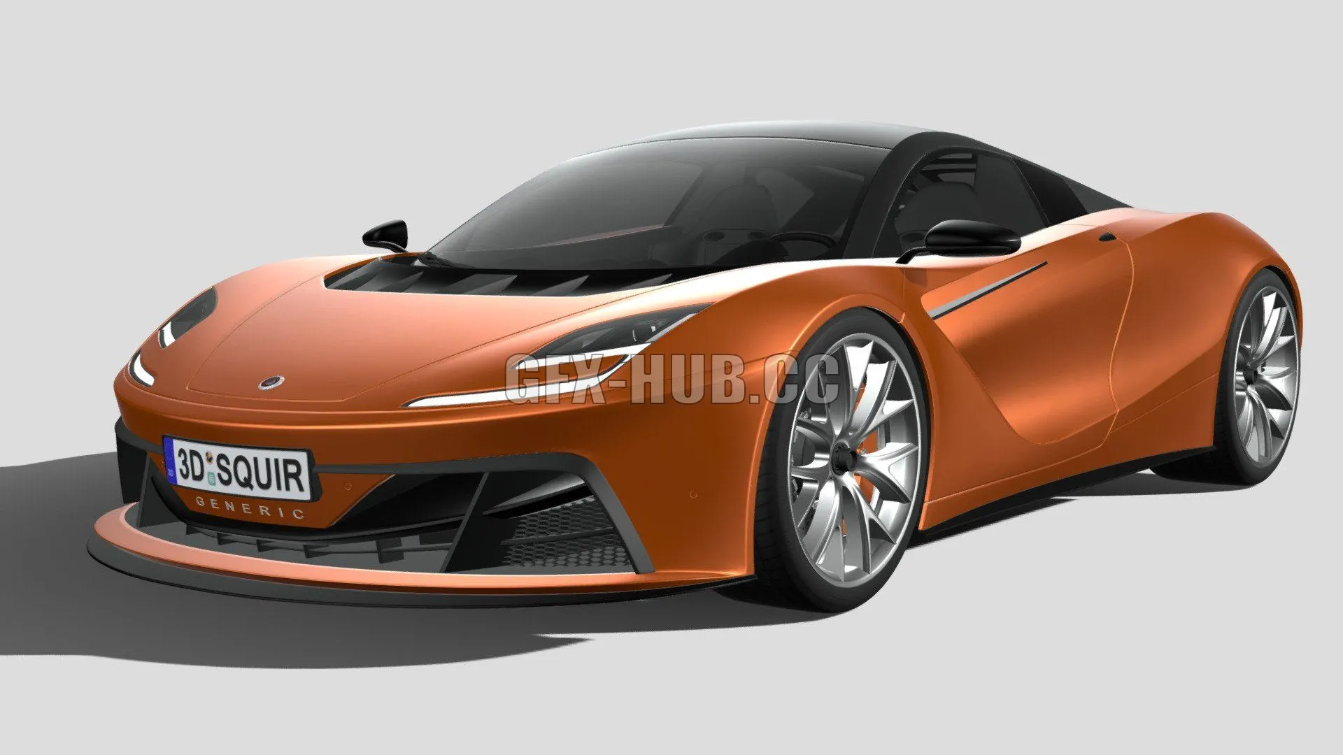 CAR – Generic Supercar v2 2018 3D Model