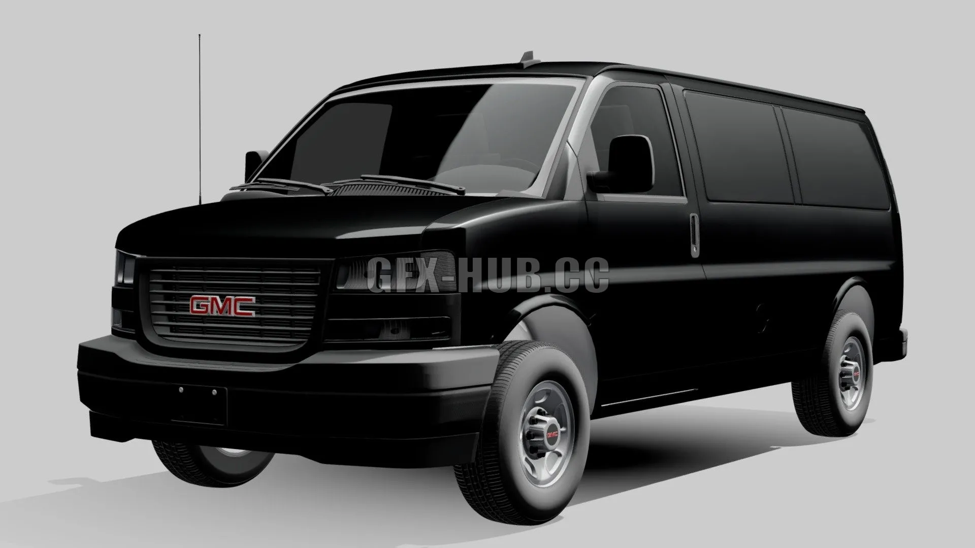 CAR – GMC Savana Cargo RWD 2500 Van 2022 3D Model