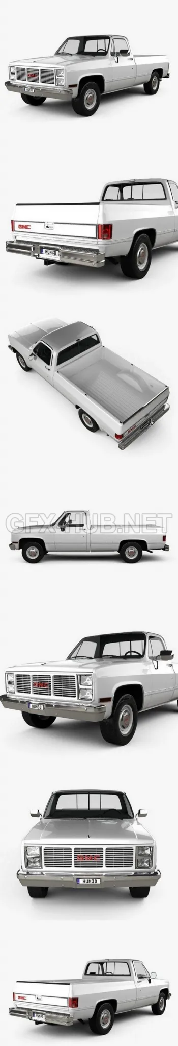 CAR – GMC Sierra 1985  3D Model